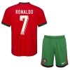 Maglia ufficiale Portogallo Ronaldo 7 Casa Euro 2024 per Bambino